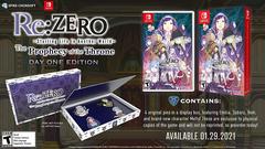 Re:ZERO: The Prophecy of the Throne [Day One Edition] - (New, Nintendo Switch)
