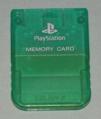 PS1 Memory Card [Clear Green] - (Loose, Playstation)