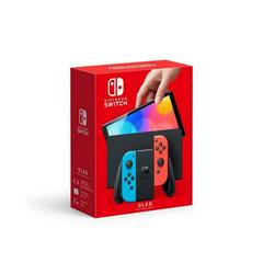 Nintendo Switch OLED with Blue and Red Joy-Con - (Complete, Nintendo Switch)