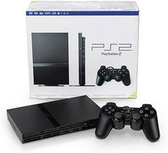 Black Slim Playstation 2 System - (Loose, Playstation 2)