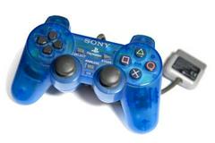 Clear Blue Dual Shock Controller - (Loose, Playstation)