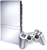 Silver Slim Playstation 2 System - (Loose, Playstation 2)