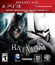 Batman: Arkham Asylum and Batman: Arkham City Dual Pack - (Complete, Playstation 3)