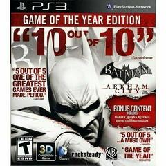 Batman: Arkham City [Game of the Year] - (Complete, Playstation 3)
