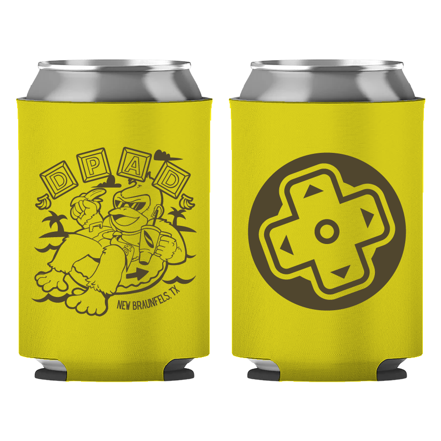 DK Tubing Can Cooler + Sticker Pack - Green
