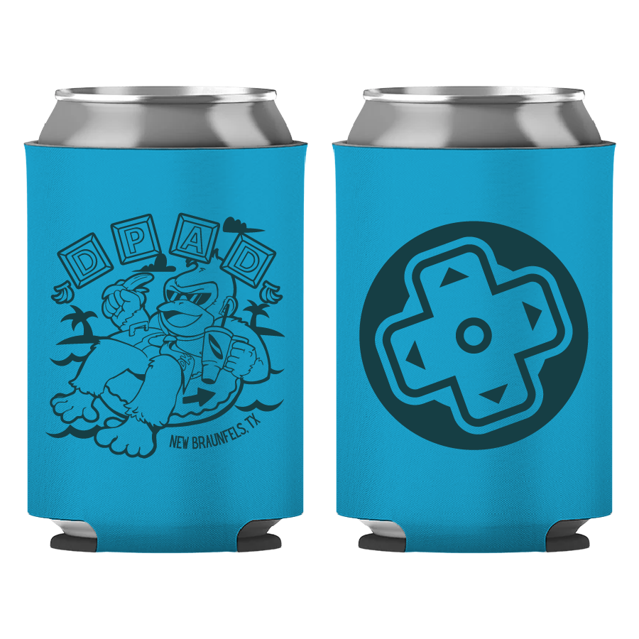 DK Tubing Can Cooler + Sticker Pack - Green