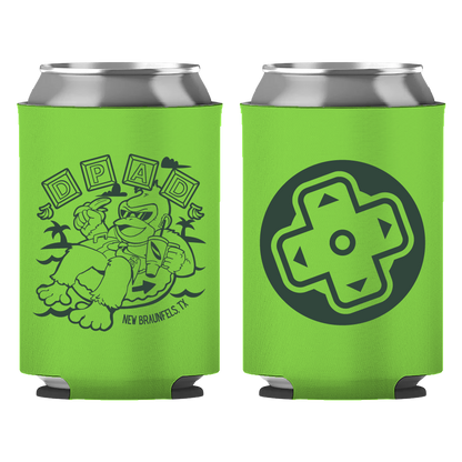 DK Tubing Can Cooler + Sticker Pack - Green