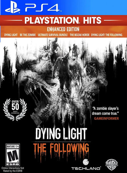Dying Light The Following Enhanced Edition [Playstation Hits] - (Complete, Playstation 4)