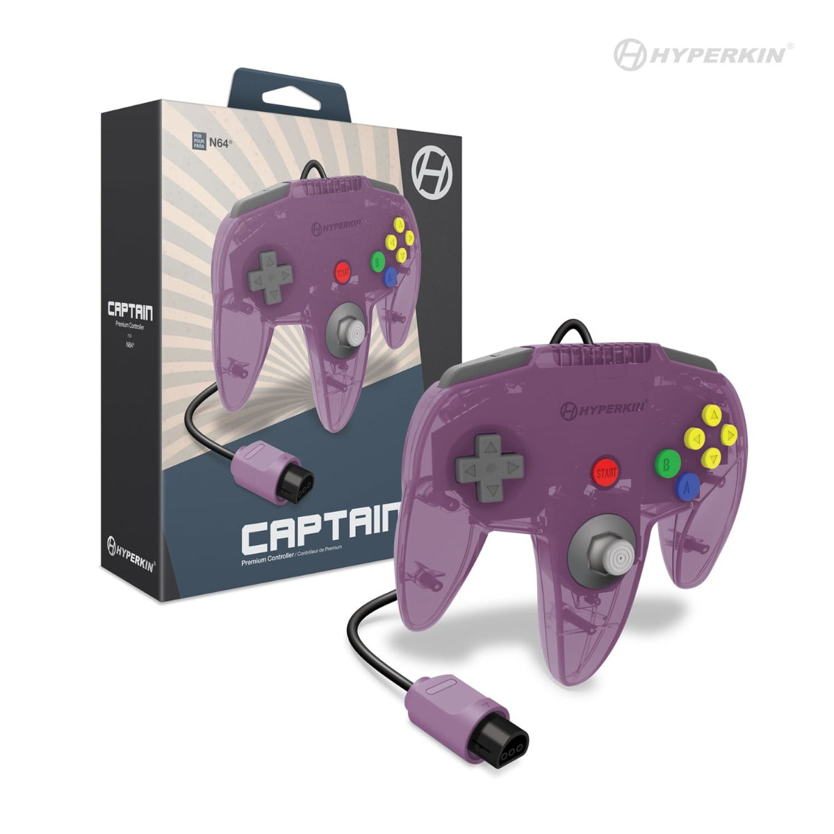 Hyperkin - Nintendo 64 Captain Controller (Amethyst Purple)
