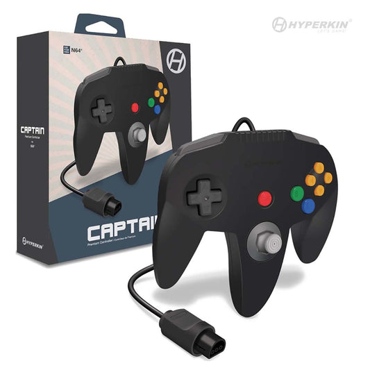 Hyperkin - Nintendo 64 Captain Controller (Black)