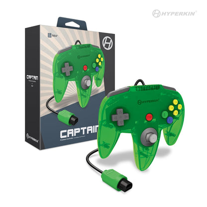 Hyperkin - Nintendo 64 Captain Controller (Lime Green)