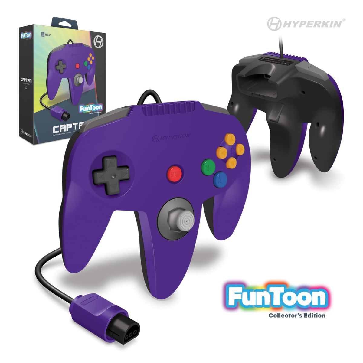 Hyperkin - Nintendo 64 Captain Controller (Rival Purple)