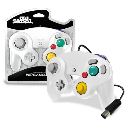 Old Skool - Nintendo GameCube Wired Controller (White)