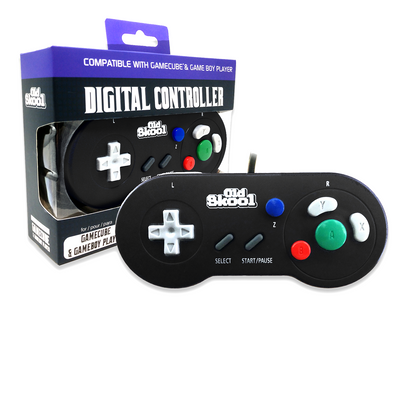 Old Skool - Nintendo GameCube Digital Controller (Black)