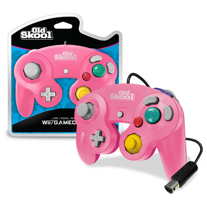 Old Skool - Nintendo GameCube Wired Controller (Pink/Magenta)