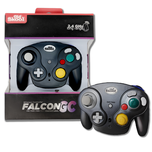 Old Skool - Nintendo GameCube Wireless Controller (Black)