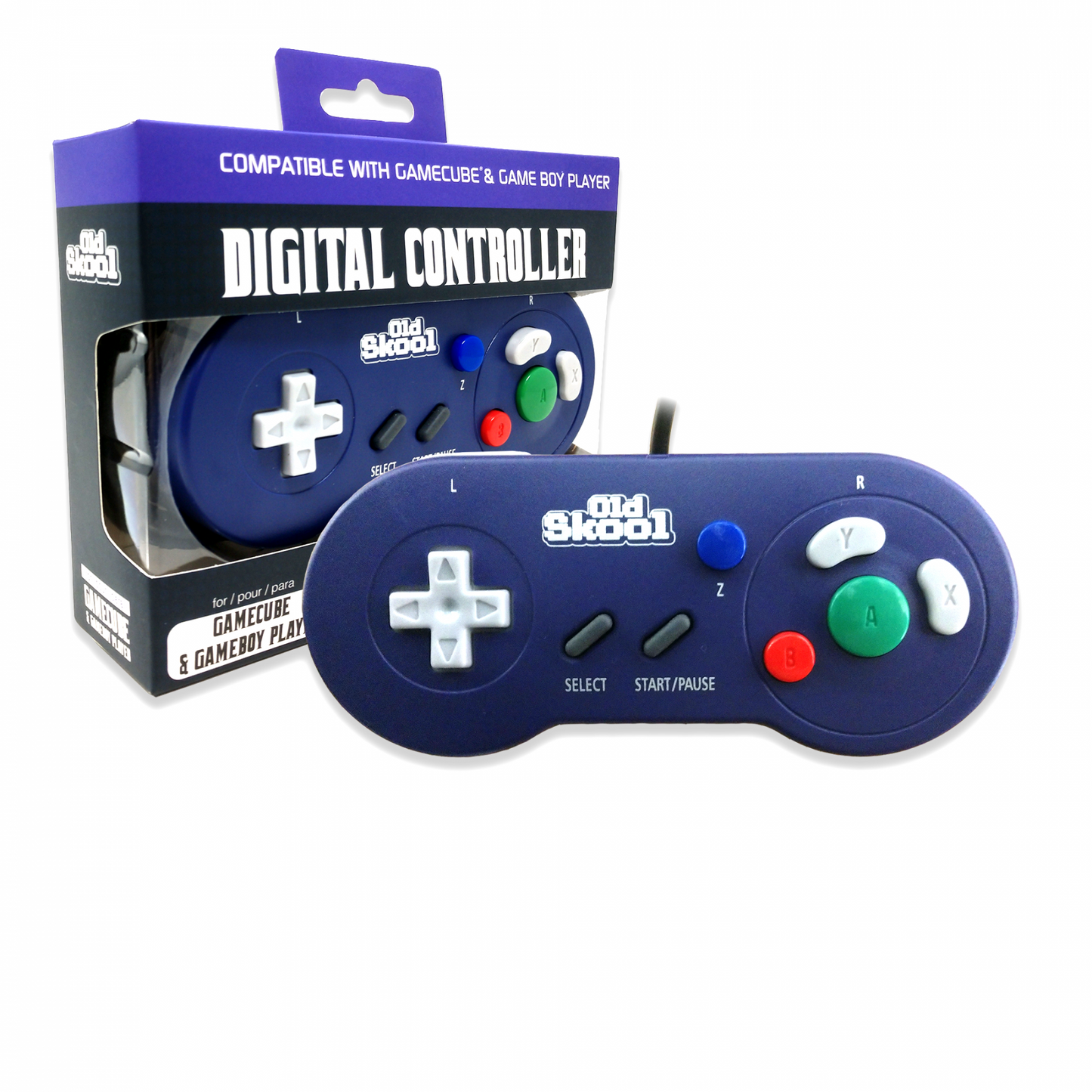 Old Skool - Nintendo GameCube Digital Controller (Indigo)