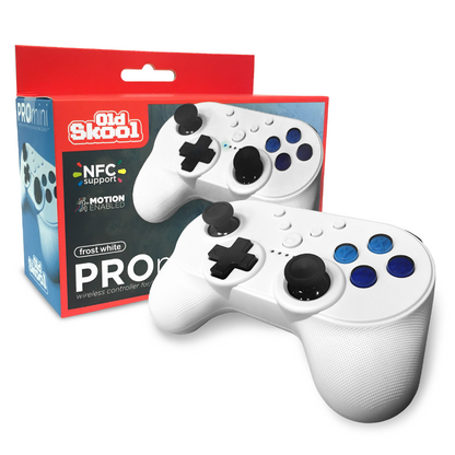 Old Skool - Nintendo Switch Pro Mini Controller (White)