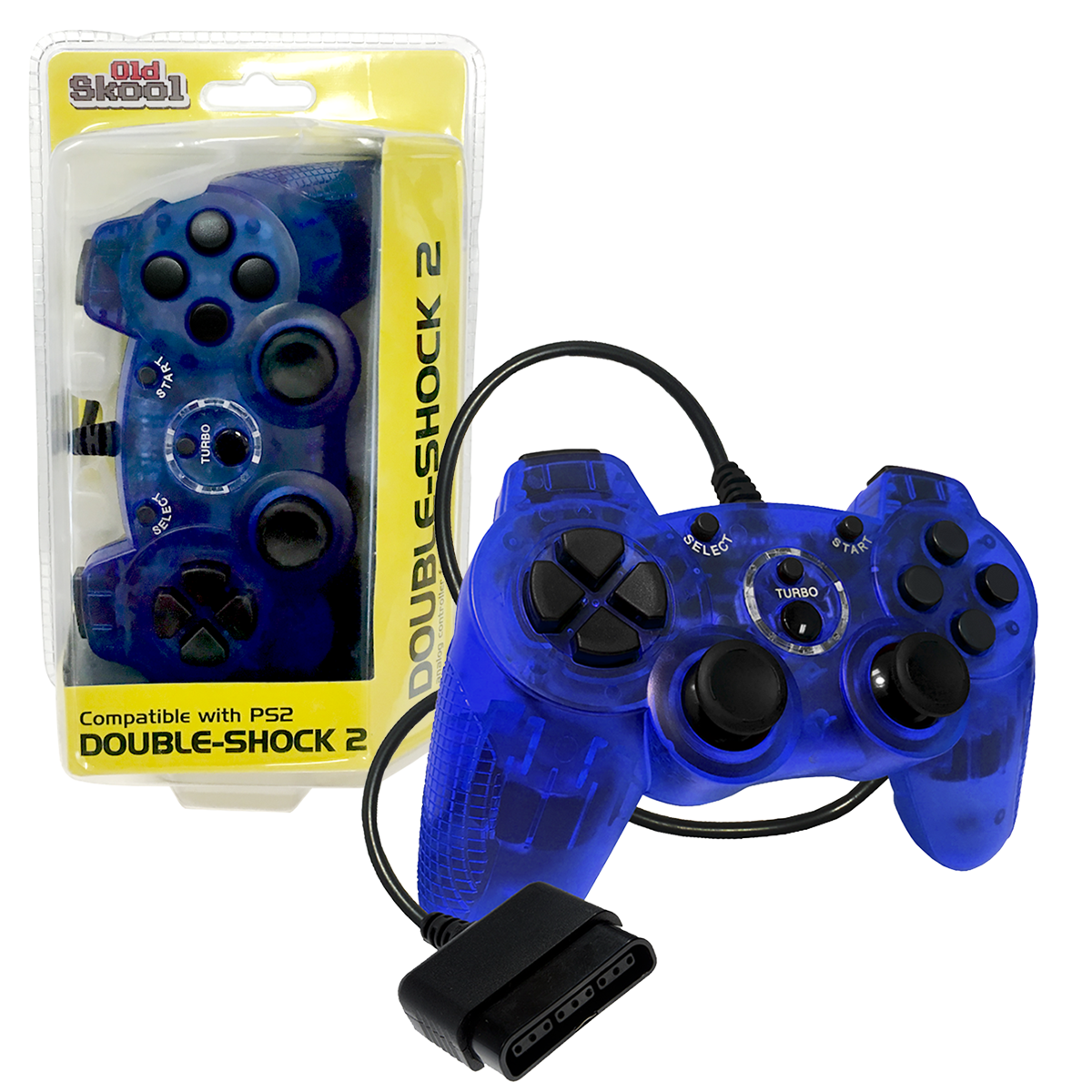 Old Skool - Playstation 2 Controller (Blue)