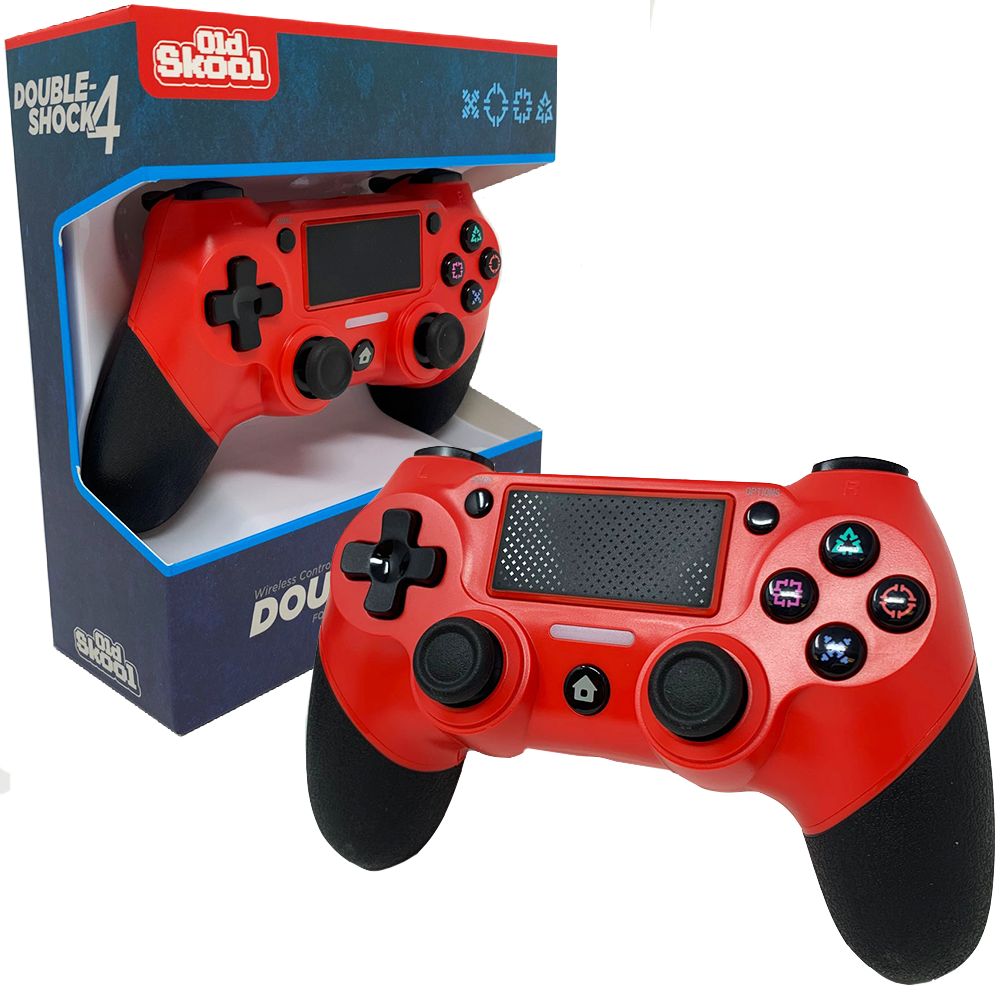 Old Skool - Playstation 4 Wireless Controller (Red)