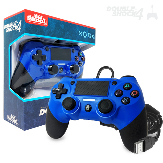 Old Skool - Playstation 4 Wired Controller (Blue)