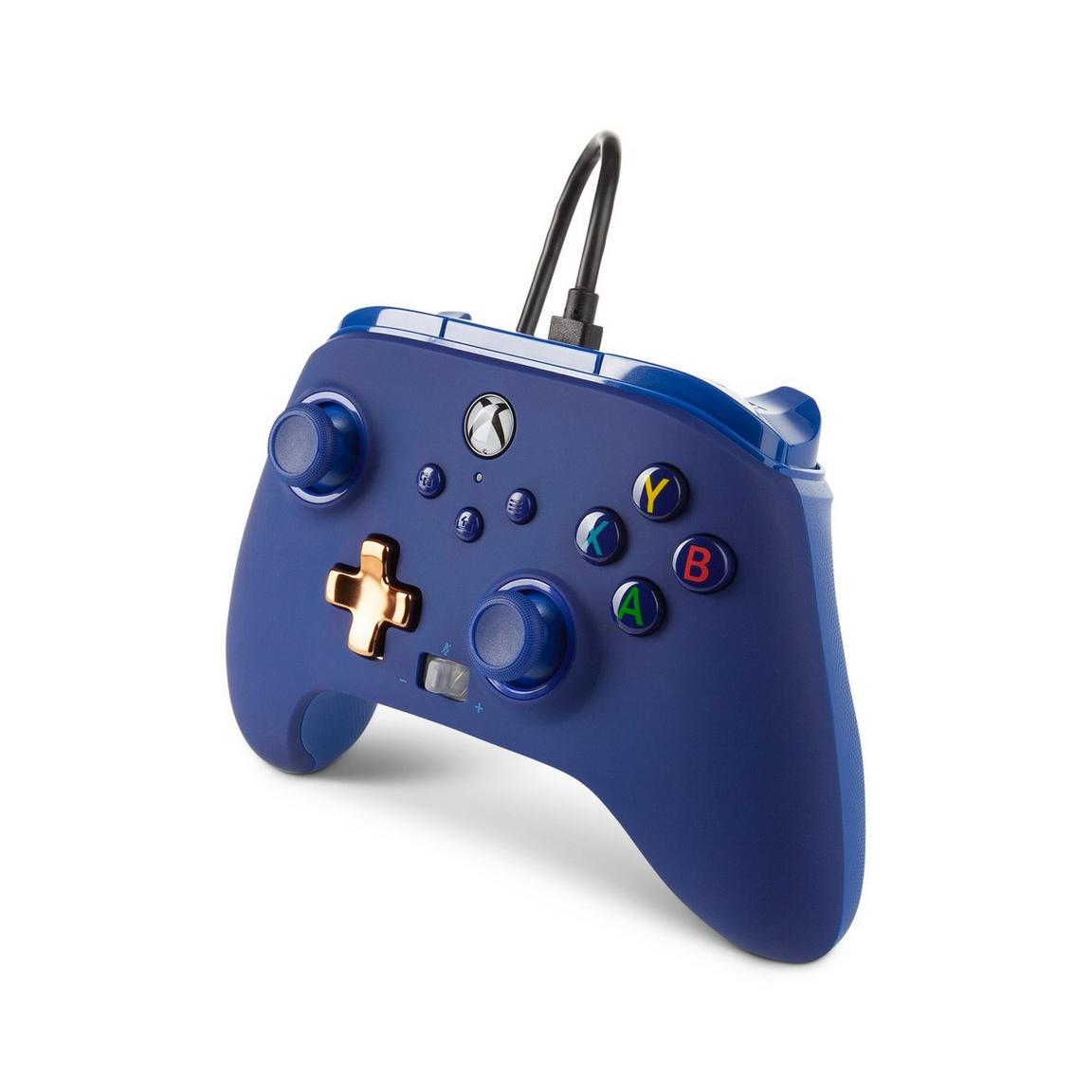 Blue PowerA Enhanced Wired Controller - Xbox Series X / S - (Loose, Xbox Series X)