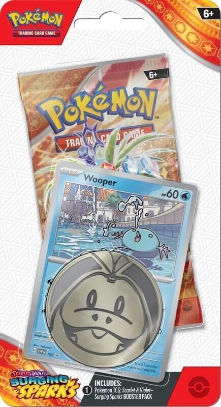 Scarlet & Violet Surging Sparks - Single Pack Blister: Wooper