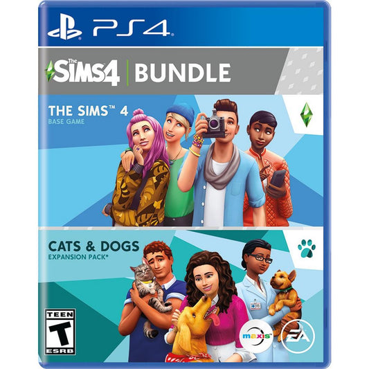 The Sims 4 Plus Cats and Dogs - (Complete, Playstation 4)