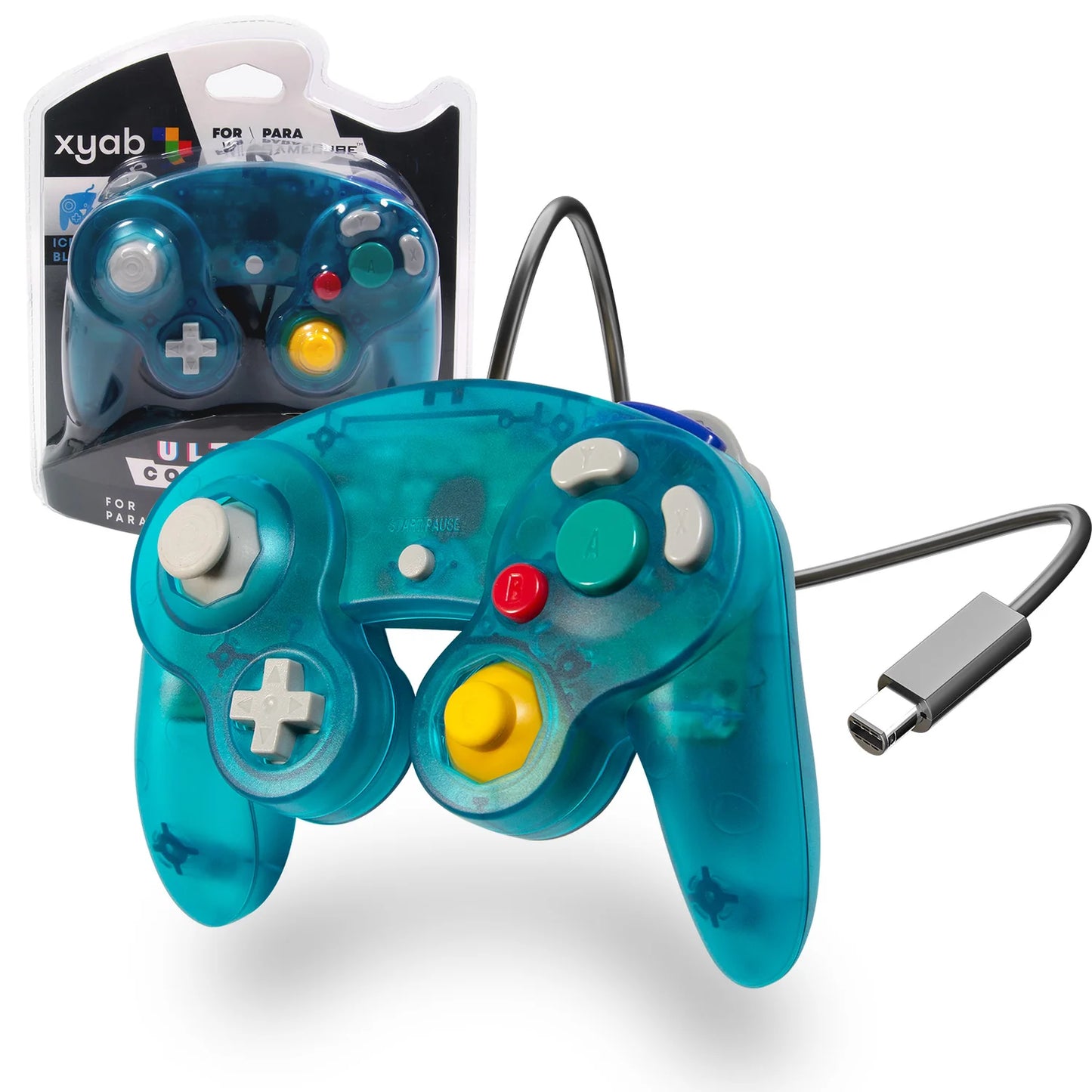 xyab - Nintendo GameCube Wired Controller - Ice Blue