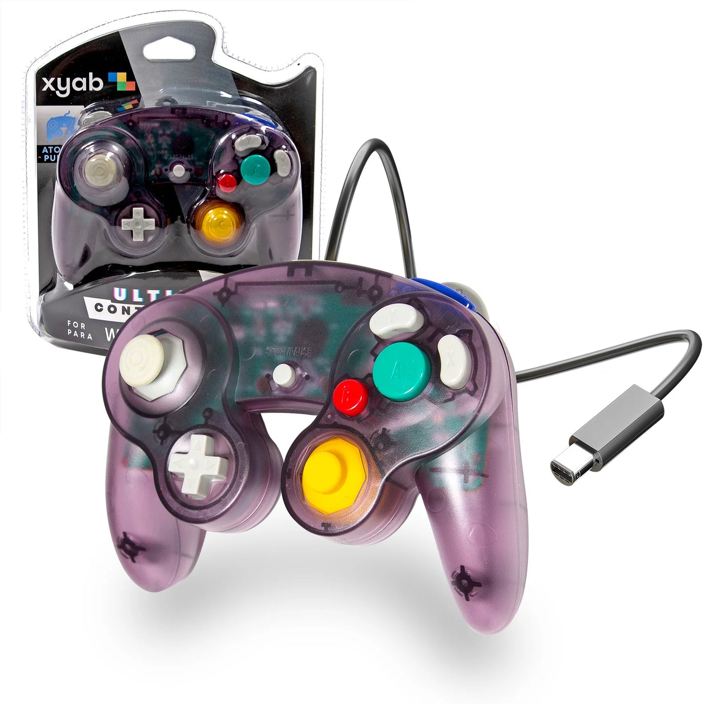 xyab - Nintendo GameCube Wired Controller - Atomic Purple